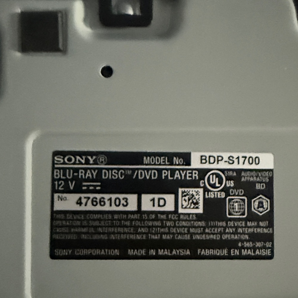 Sony Black Media Player with Remote - Picture 2 of 2